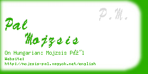 pal mojzsis business card